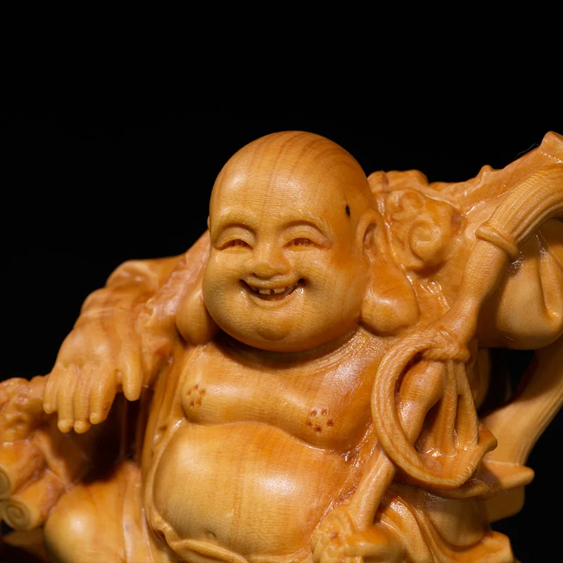 14 см смайлик матрея катание на слоне Маленькая деревянная статуя домашние