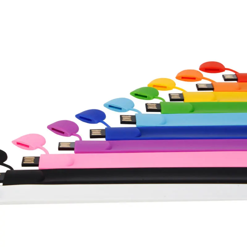 

new usb flash drive 32gb Silicone bracelet pendrive 64gb pen drive 4gb 8gb usb memory stick 16gb Black wristband usb stick 128gb