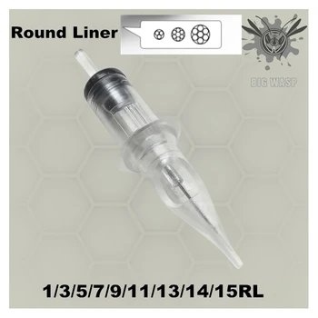

Tattoo Needles Revolution Cartridge Round Liner #10 (0.30mm needle) RC1003RL RC1005RLRC1007RL RC1009RL RC1014RL 20 pcs