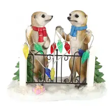 Имитация статуи животного, солнечный полимерный садовый светильник, декоративный светильник для газона, украшение для украшения улицы, Рождественский точечный светильник