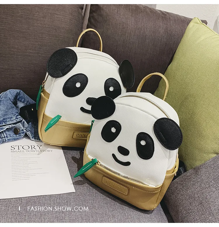 Горячая мультяшная Милая панда рюкзак детские школьные сумки для начальной школы из искусственной кожи маленький рюкзак для девочек милые рюкзаки