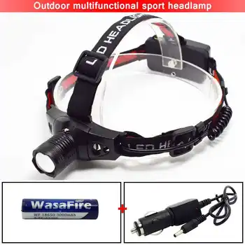 

Powerful Zoomable Q5 Frontal Headlamp Portable 2 Modes Rechargeable LED Headlight Outdoor Camping Hunting Tactical Torch Lantern