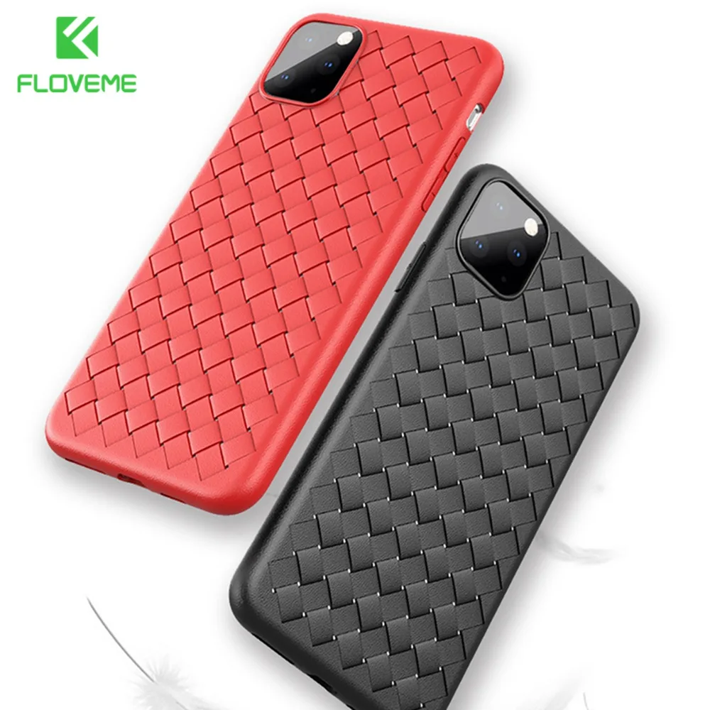 2019 Floveme тканые сетки PU чехол для iPhone X 10 iphone 8 7 6 S Plus Чехол из мягкой кожи