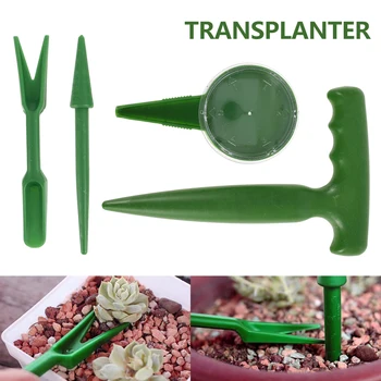 

4pc Mini Seeder and Plant Migration Tool Kit Garden Transplanting Planting Nursery Plant Seedling Cultivate Tools Plant Supplies