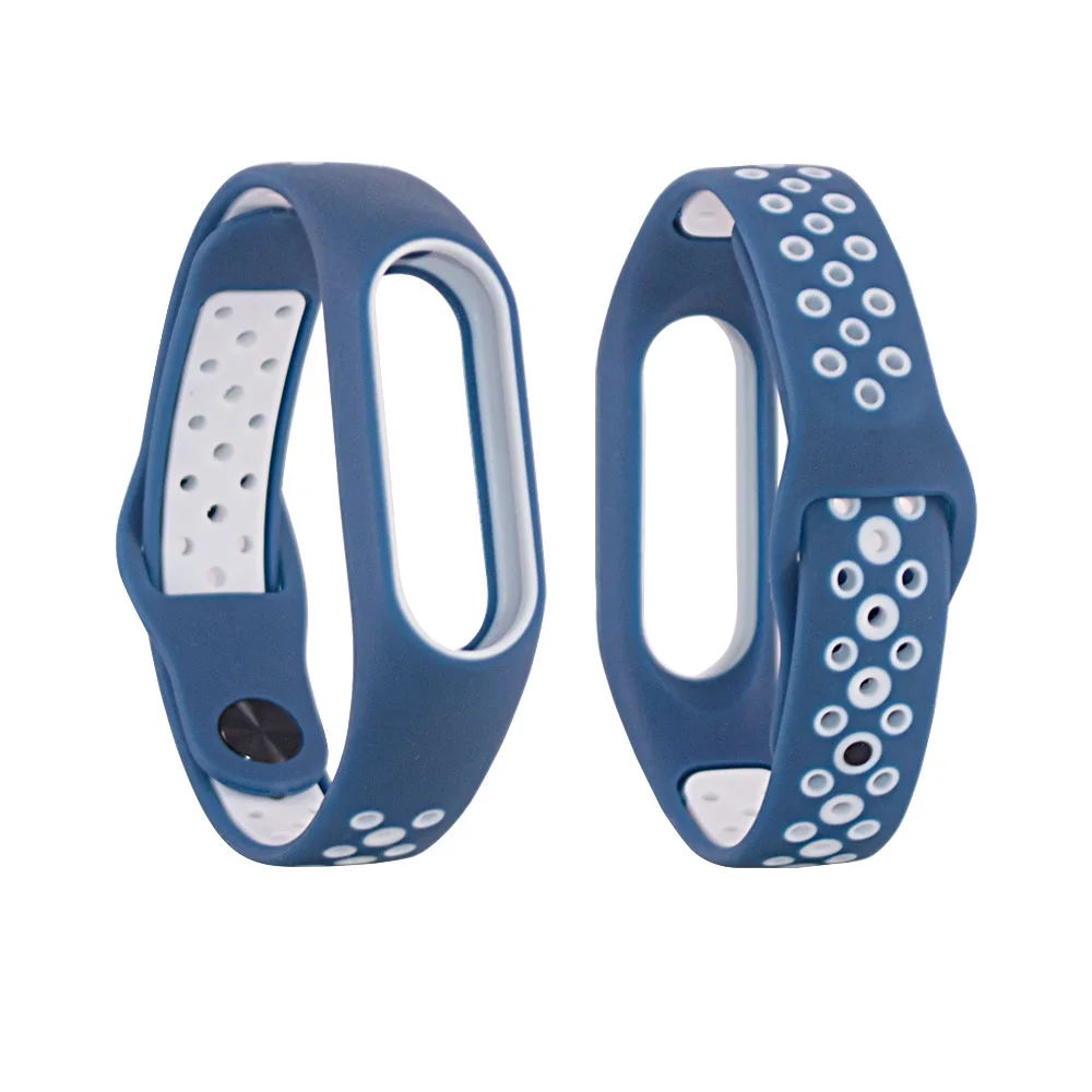 Дышащие сменные спортивные силиконовые часы браслет ремешок для Xiaomi Mi Band 2