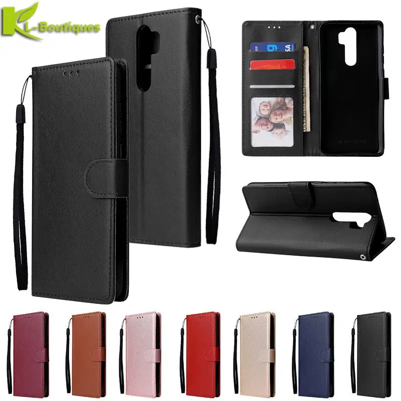 Классический Кожаный чехол книжка с магнитной застежкой для Xiaomi Redmi Note 8