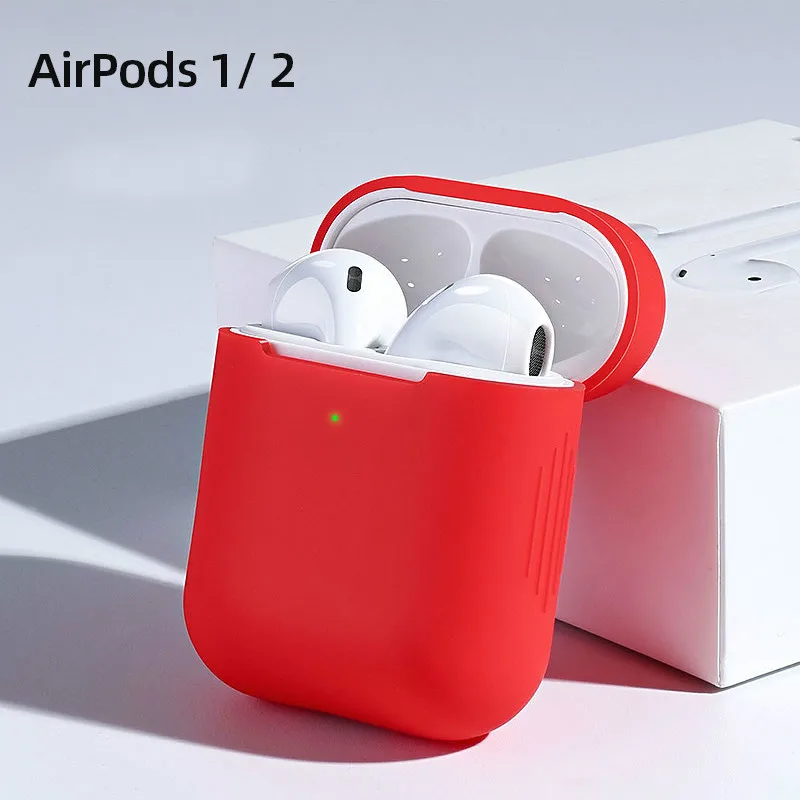 Силиконовый чехол, защитный чехол для Apple Airpods Pro TWS, Bluetooth наушники, мягкий силиконовый чехол для Airpods, защитный чехол s - Цвет: airpod 1 2