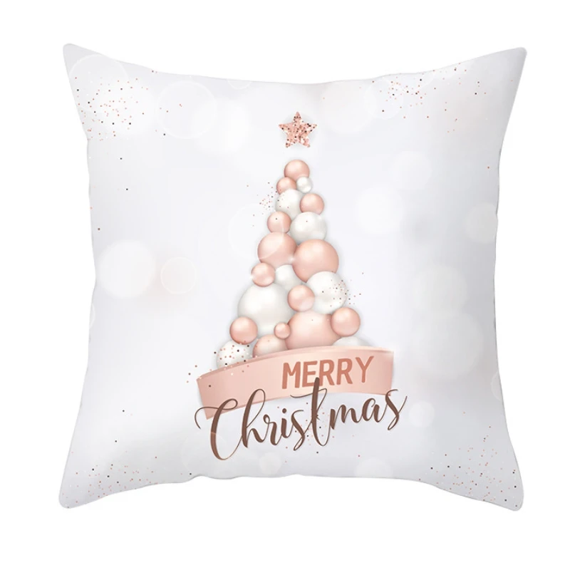 Christmas 9 Рождественские украшения для дома, олень, снежинка, Санта Клаус, веселое Рождество, наволочка, наволочка, новогодний декор, подарок - Цвет: Christmas 9