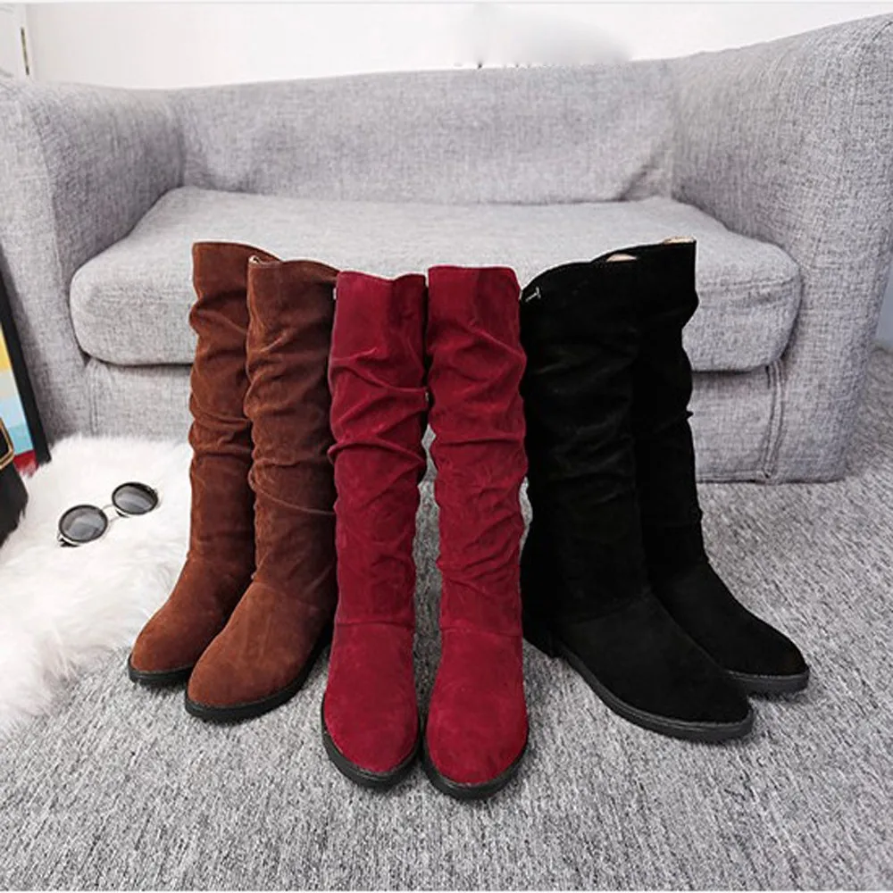 Ботинки; сезон осень-зима; женские ботинки на плоской подошве с круглым носком; красивые ботинки; стильная обувь из флока на плоской подошве; женские замшевые зимние ботинки; botas mujer