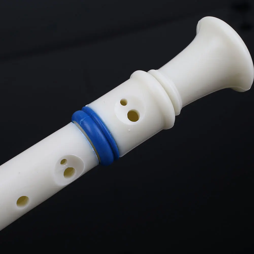 Musical Plastic Music 8 Holes Soprano Descant Flute Recorder with Cleaning Stick