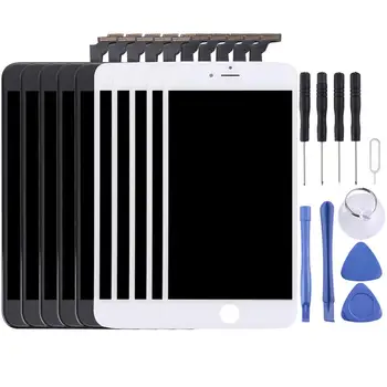 

5 PCS Black + 5 PCS White LCD Screen and Digitizer Full Assembly with Frame for iPhone 6 Plus
