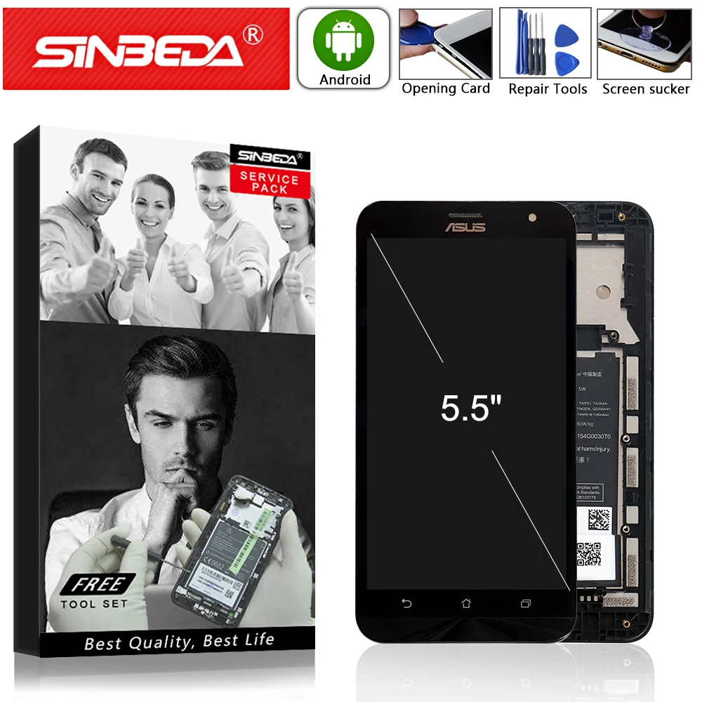 

5.5" Original For ASUS Zenfone 2 Laser ZE550KL LCD Display Touch Screen with Frame For Asus Zenfone 2 Laser ZE550KL Display
