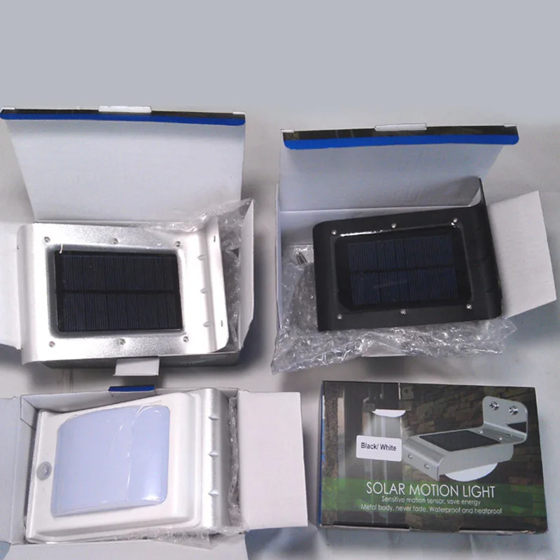 Solar Powered 16 LED Wall Light Sound Sensor Detector Dectection Path Light Control Lamp for Garden Outdoor Furniture 100pcs