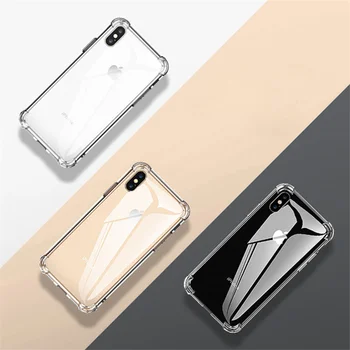 

Luxury Shockproof Transparent Case For iPhone 11 Case Cover For iPhone 5 5s 6 6s 7 8 Plus XS Max XR XS Clear Phone Back Cover