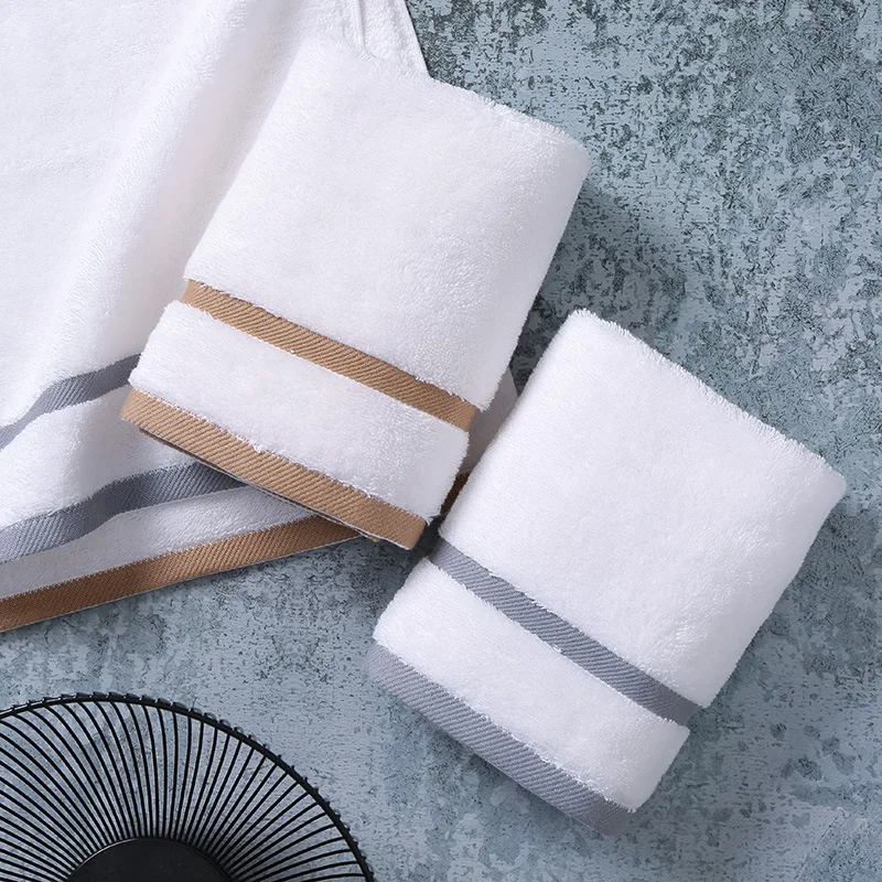 Kerchief Pure Cotton White Face Wash Hotel Household Square Thick Absorbent 100% Cotton Handkerchie