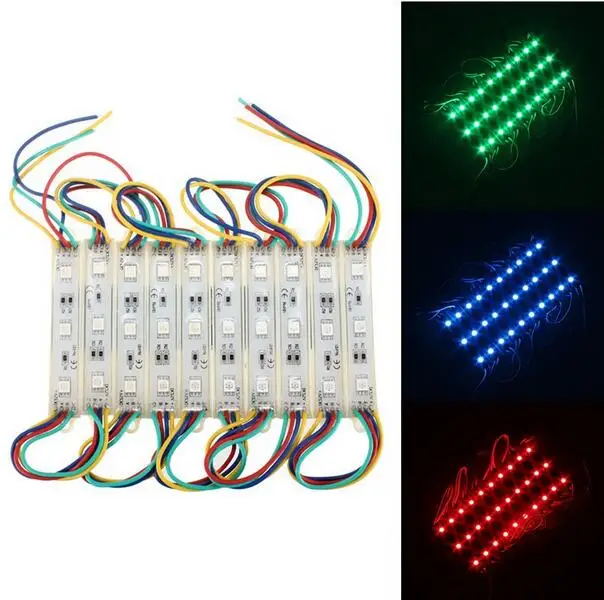 20PCS 5050 3 LED Module 12V waterproof advertisement design led modules lighting 20PCS 5050 3 LED Module 12V waterproof advertisement design led modules lighting