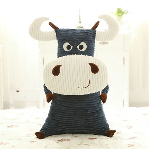 Fancytrader 47'' Pop Anime Ox Plush Toy Giant Soft Stuffed Cow Cattle Hugging Pillow Birthday Gift Home Deco 120cm 2 Colors (11)