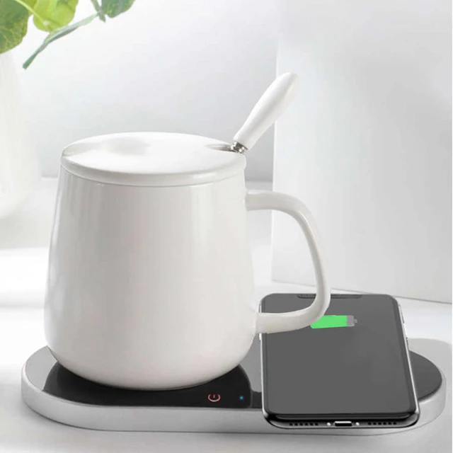 Coffee Mug Warmer Thermostatic Cup Warmer Heating Pad Tea Water Milk Heated  Cups Coaster With Wireless Charging Function - Electric Tea Stove/tea  Boiler - AliExpress