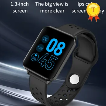 

1.3inch Sports Smart Watch Stainless Steel strap Heart Rate Blood Pressure Monitor Fitness Tracker Bluetooth Smart band Bracelet