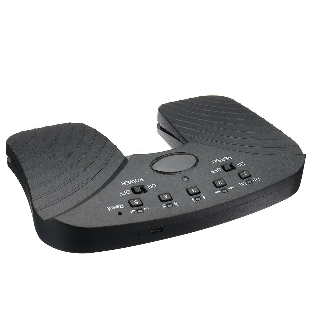  Practical Music Pedal Smart ABS Black Portable Bluetooth Guitar Tablets Page Flipper Wireless Recha