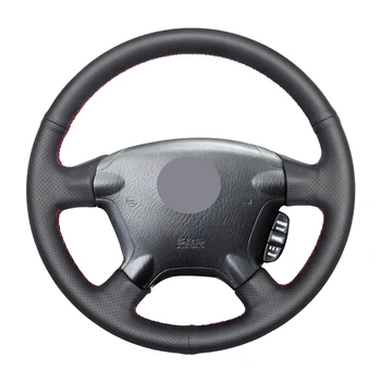 

Hand Sew Black Artificial Leather Comfortable Breathable Car Steering Wheel Cover for Honda CR-V CRV 2002 2003 2004 2005 2006