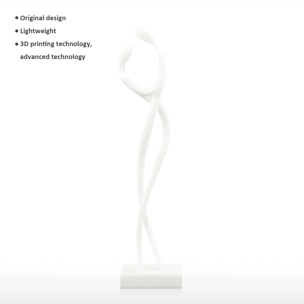 

Embrace 3D Printed Sculpture Abstract Modern Statue Loving Couple Statue Gift Art Home Decor for Living Room Study Room Bedroom