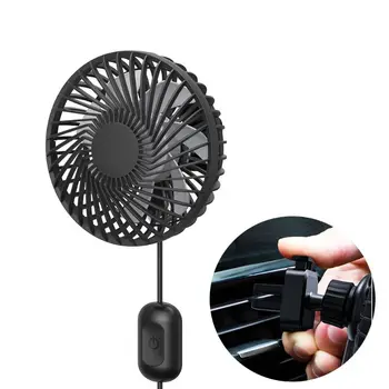 

Universal 5V Truck Car Fan 360 Degree Rotating Air Vent Cooling Fan Car Back Seat Headrest 3 Speed Adjustable USB Mini gadgets