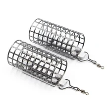 

10Pcs Coarse Carp Fishing Metal Cage Portable Swim Feeders With Sinker 30g/pc Lure Cage Feeders Flishing Accessories Pesca