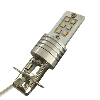 

Long lasting Life & Low Power Consumption H1 Auto Car Turn Signal Reverse Lights Daytime running 12LED 6W White Light Car stylin