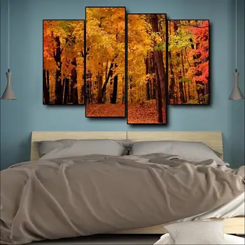 

Autumn Forest Scenery Canvas Painting Art Wall Pictures Posters Prints for Living Room Home Decor No Framed