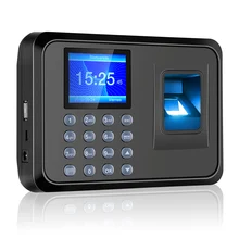 Биометрическая машина для регистрации паролей, многоязычная с 2,4 дюймовым ЖК-экраном, время управления работником