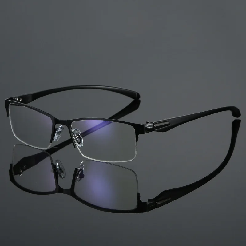 SAOIOAS, полуоправа, очки для чтения, очки для дальнозоркости, мужские, женские, дальний прицел, очки, ультра-светильник, черный, с прочностью+ 0 до+ 400