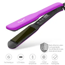 Профессиональный турмалиновый Керамический выпрямитель для волос выпрямители для волос с ЖК-дисплеем плоский утюг Инструменты для укладки волос с перчаткой