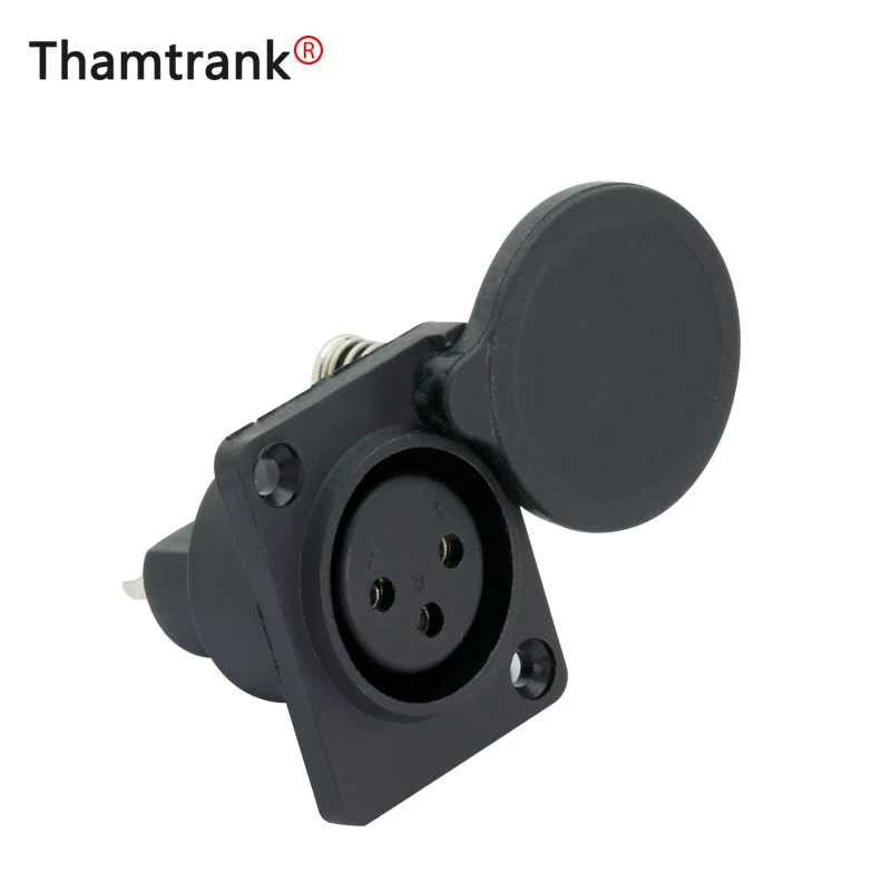 1 шт. пластиковый разъем XLR 3pin гнездовой для крепления на панель аудио динамика С