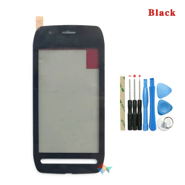 Black With Tool Высокое качество 3," для Nokia 603 N603 сенсорный экран дигитайзер передняя стеклянная линза сенсорная панель+ инструмент - Цвет: Black With Tool