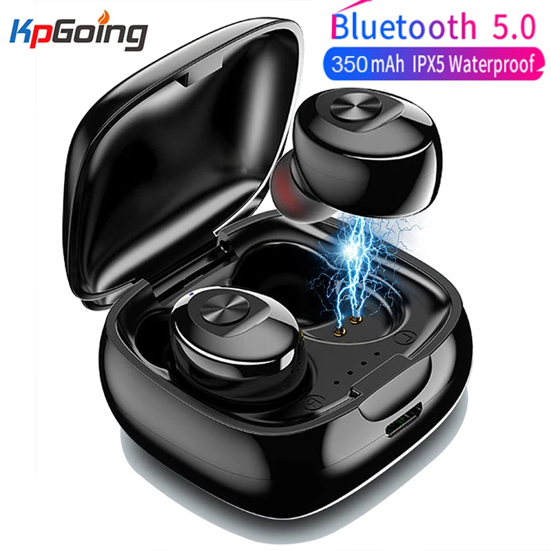 

XG12 TWS Bluetooth 5.0 Earphone Stereo Wireless Earbus HIFI Sound Sport Earphones Handsfree Gaming Headset with Mic for Phone