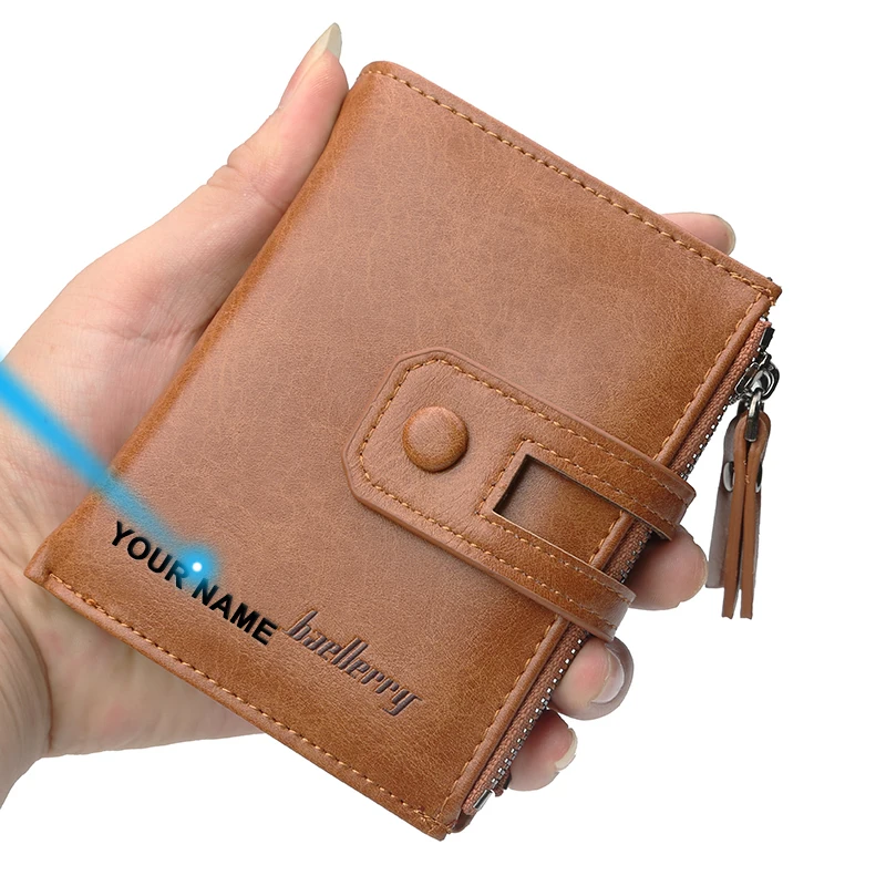 

Baellerry 2020 Vintage Men Wallets Bifold Small Wallet Leather Card Holder Designer Wallets and Purses