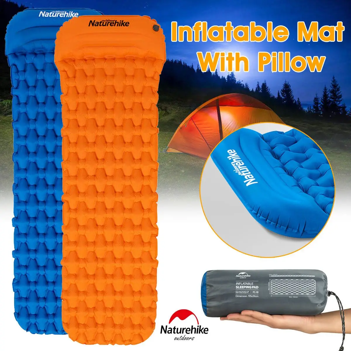 Naturehike Inflatable Air Mattresses Ultralight Sleeping Pad Portable