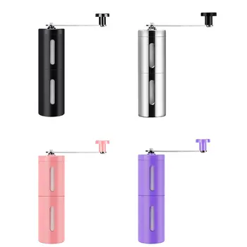 

Manual Coffee Grinder- Hand Conical Coffee Bean Grinder With Ceramic Mechanism By Flafster Kitchen- Portable Stainless Steel
