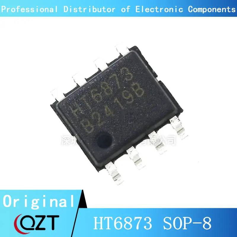 10pcs/lot HT6873 SOP 6873 SOP-8 chip New spot 10pcs lot sp706en l tr sop 8 sp706en mcu monitoring chip low power microprocessor