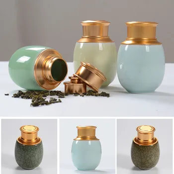 

New Pet Memorial Funeral Ash Urns Ceramic Cremation Dog Cat Small Animal Caskets Ashes Holder Pot Storage Jar Organizer 3 Colors