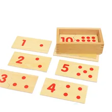 Puzzle numérique en bois Montessori pour enfants, jouets en forme de chiffres, Version professionnelle