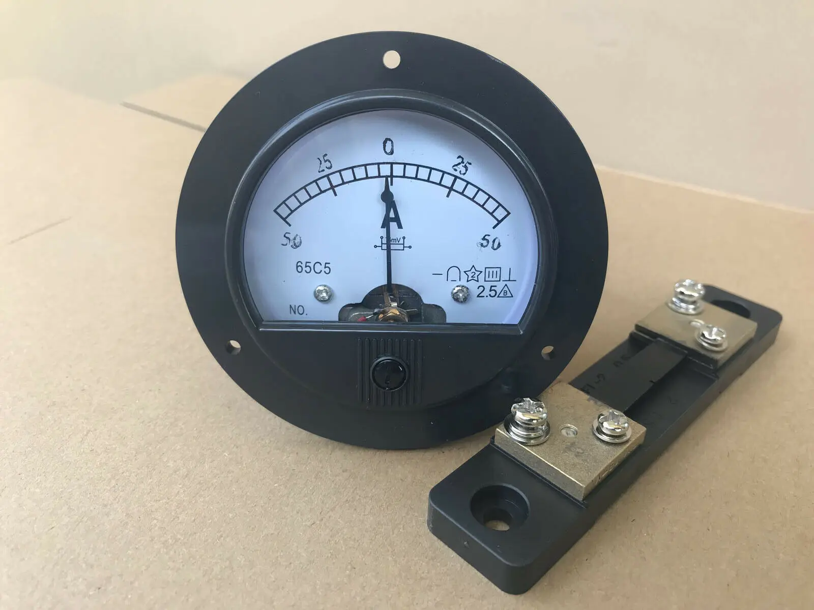 -50A - 50A В американском стиле, имеется на 65C5 DC 0~ 5/10/20/50A/50/100A~+ 50/100A аналоговая Amp ток указатель иглы Панель метр - Цвет: -50A - 50A