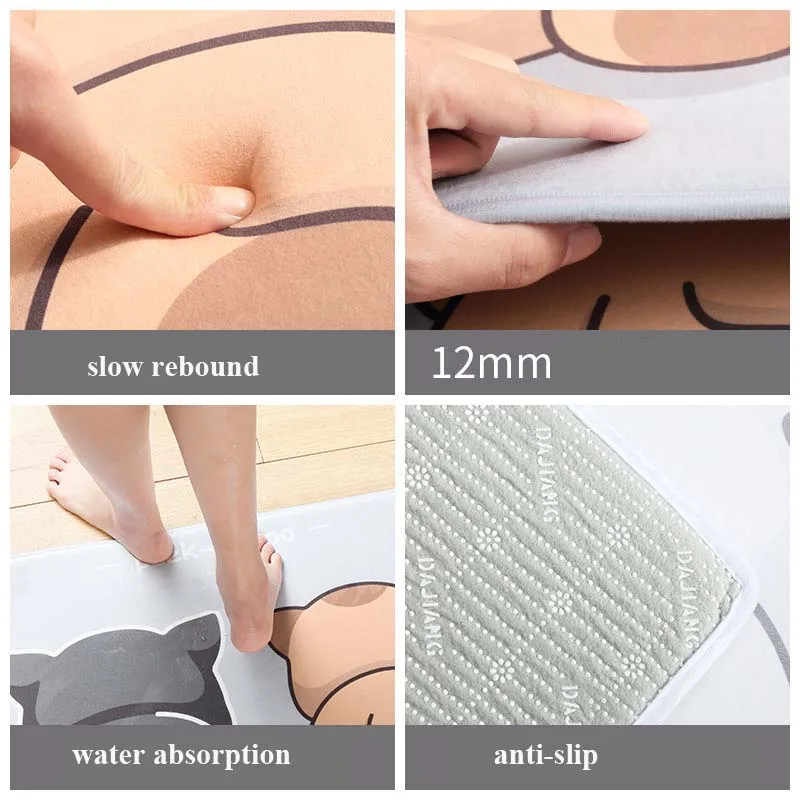 Противоскользящий коврик для кухни длинный напольный ковер спальни прихожей