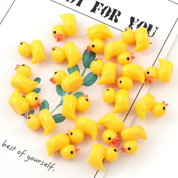

Cute miniature Figurine ornaments for home yellow ducklings Figurine miniature for fairy garden Easter decor Slime Charms