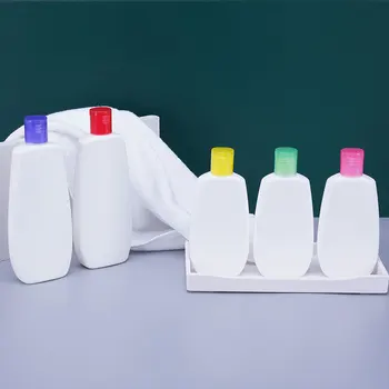 

50pcs 120ml/200ml PE Bottle Reusable Essence, Cream Emulsion container with flip cap or Cosmetic empty plastic makeup Bottles