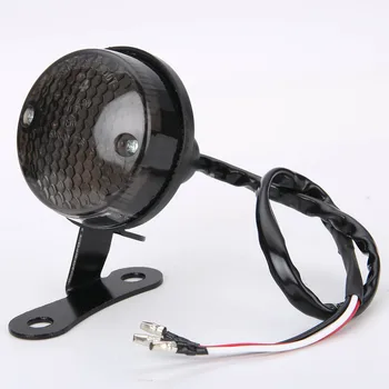 

Hot 1PC Motorcycle Rear Tail Brake Stop Lamp License Plate Light 12V Red LED 3Wire Universal For Motorbike Chopper Dirt