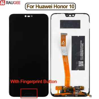 

For Huawei Honor 10 LCD Display with Fingerprint Button Touch Screen New Digitizer Glass Panel For Huawei Honor 10 Display LCD