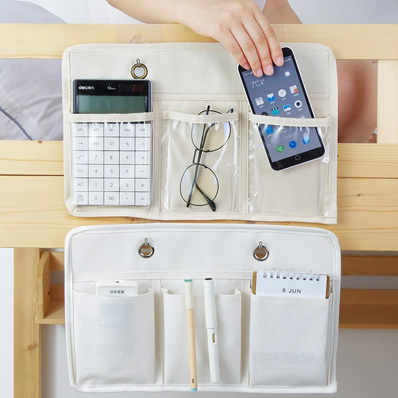 

Hanging storage bag Bedside Storage Organizer Dorm Room Phone Book Magazine Storage Bag Holder with Hook Bed Pocket Organization