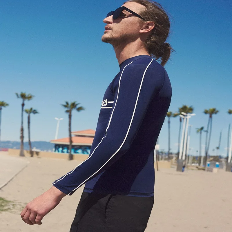 

18 Autumn And Winter New Style Korean-style Diving Suit Men's Split Type Long Sleeve Wetsuit Sun-resistant Bathing Suit Quick-Dr